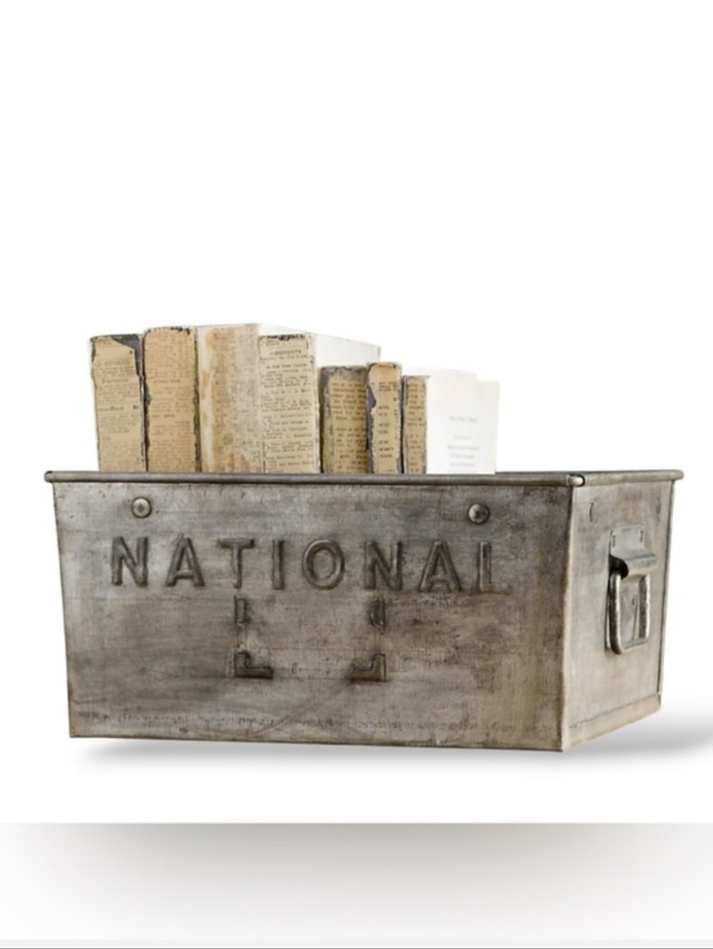 RESTORATION HARDWARE National Metal Bin Stackable
